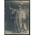 Marcel Journet (1868-1933) francia operaénekes (basszus) autográf aláírása egy szerepében őt ábrázoló fotón, 18x13 cm ...