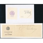 Aláírás gyűjtemény: Wekerle Sándor pénzügyminiszter, Darányi Kálmán földmívelésügyi miniszter, Vass József (1877-1930...