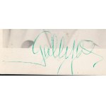 Goll Bea (1927-2014) színésznő, táncosnő saját kézzel aláírt képeslapja