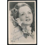 Fényes Alice (Aliz) (1918-2007) színésznő saját kézzel aláírt képeslapja