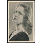 Szörényi Éva (1917-2009) színésznő saját kézzel aláírt képeslapja