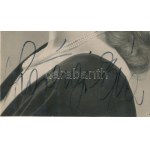 Szörényi Éva (1917-2009) színésznő saját kézzel aláírt képeslapja