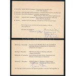 cca 1980-1990 2 db meghívó az Österreichisches Kulturinstitut keretében megrendezett előadásokra...