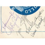 1975 Az Apollo-Szojuz közös űrrepülési program résztvevőinek autográf aláírása Alekszej Leonov (1934-2019)...