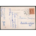 Kazal László (1911-1983) színész, énekes, dalszerző, komikus aláírt képeslap