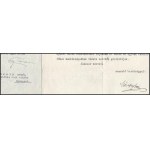 cca 1920-1930 4 db aláírás: Kultuszminisztériumi államtitkár, József nádor egyetem tanár...