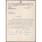 cca 1920-1930 4 db aláírás: Kultuszminisztériumi államtitkár, József nádor egyetem tanár...