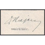 cca 1920-1930 4 db aláírás: Kultuszminisztériumi államtitkár, József nádor egyetem tanár...