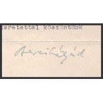 cca 1920-1930 4 db aláírás: Kultuszminisztériumi államtitkár, József nádor egyetem tanár...