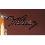 John Glenn (1921-2016) amerikai űrhajós autográf aláírásai képeslapon / Autograph signature of John Glenn (1921-2016...