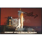 John Glenn (1921-2016) amerikai űrhajós autográf aláírásai képeslapon / Autograph signature of John Glenn (1921-2016...