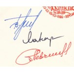 German Tyitov (1935-2000), Musza Manarov (1951- ) és Anatolij Levcsenko (1941-1988...