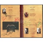 King Singers együttes tagjainak autogramja műsorfüzetben