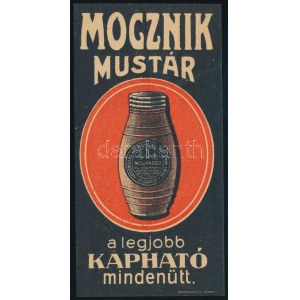 Mócznik mustár számolócédula