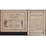 ca 1880-1890 3 db fejléces számla: Goldberger Dávid, Pláger Mór ruha kereskedők nagykőrös 2 db reklámos számla, ...