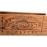cca 1940 Fabriczky Lipót konzervgyára Budapest fadoboz, 32x16 cm