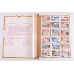 Szovjet díszdobozos gyufa szett, Vologda látnivalóival illusztrálva, 18 db-os, komplett