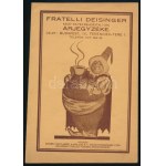 cca 1930 Bp. IV. Ferenciek tere, Fratelli Deisinger Kávé- é s Tea Behozatali Cég árjegyzéke