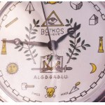 Szabadkőműves zsebóra, ca 1960. Kézi felhúzós. d: 42 mm működik