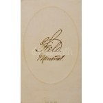 cca 1875 Daniel Rose (1835-?) kanadai szabadkőműves nagymester dedikált portréfotója (...