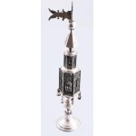 Ezüst (Ag) besamin tartó. 1854, 13 latos jelzés, AS mesterjegy, m: 36,5 cm, 322g /// Silver (Ag) Besamim Container...