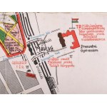 1933 Gödöllő, a cserkész Jamboree helyszínének színes térképe, 1 : 6000, Bp., Athenaeum, hajtva...