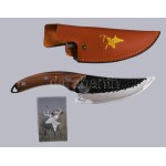 Újszerű vadászkés, tokkal, h: 28 cm