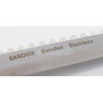Sandvik Sweden fanyelű acél kés, tokjában, jelzett, h: 26 cm