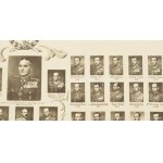1943 Az M. kir. 1. honvéd gépkocsizó lövészezred tisztikarának tabló képe, kartonon...