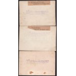 3 db I. világháborús fotó a frontról, az Érdekes Ujság felvételei, a hátoldalon pecséttel jelzettek, 12x17...