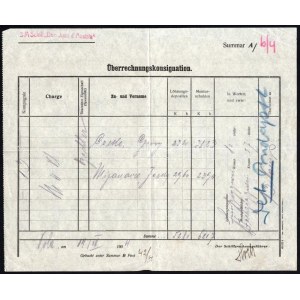 1904 Áthelyezési levél / Gegenüberrechnungskonsignation ritka pecsétekkel / mailed to the k.u.k. Seeflugleitung, Pola...