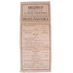 1928 Budapest Szföv. Testnevelési Felügyelősége Levente díszelőadása a Városi Színházban, meghívó és műsor, kihajtható...