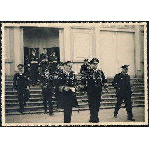 cca 1940 A III. Birodalom haditengerészetének, emlékünnepsége az osztrák...