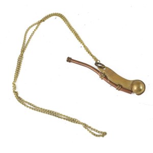 Fedélzetmesteri síp, h: 11,5 cm