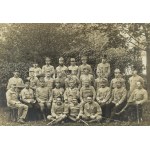 1915 Fassungstation des 3. AEK Feldpost katonai tablókép, hátoldalán feliratozva. Kartonon...