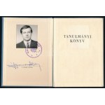 1973 Bp., Rendőrtiszti Főiskola tanulmányi könyve