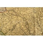A Duna medence térképe Magyarországgal, Erdéllyel, Romániával és a Balkánnal. Homann, Joh. Baptist: Danubii Fluminis ...