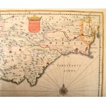 Johannes Janssonius: Granata, et Murcia Regna, Granada és Murcia térképe. Színezett rézmetszet. Megjelent...