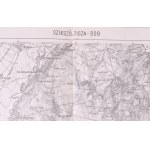ca 1910 Szikszó és Tiszadob környéke katonai térkép 1:75 000 54x44 cm