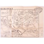ca 1930 Budapest, BNV várás grafikus térkép 40x27 cm