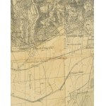 ca 1890 Pécs és környékének a katonai térképe 1:25 000 82x70 cm