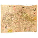 1940 Merre menjek? Magyarország autóútjai és közigazgatási beosztása, a visszacsatolt területekkel, 1:900 000...