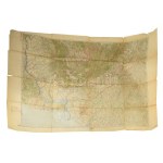 1940 Erdély és Románia térképe, M. Kir. Honvéd Térképészeti Intézet, foltos, hajtásoknál szakadás, 104x84 cm ...