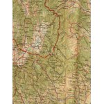 1940 Erdély és Románia térképe, M. Kir. Honvéd Térképészeti Intézet, foltos, hajtásoknál szakadás, 104x84 cm ...