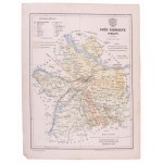 ca 1910-1930 3 vármegye térkép. Bács-bodrog, Bodrog, Győr megye. 17x24 cm 24x48 cm