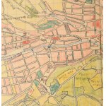 1948 Miskolc kézzel rajzolt térképe 60x43 cm Hajtásnél elszakadt.