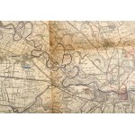 cca 1910-1920 Osijek (Eszék), Dárda und Valpovo (Valpó) katonai térkép, 1 : 75.000, rajta ceruzával írt feljegyzésekkel...