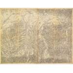 ca 1910 Zakopane, Nowy Targ katonai térképe. Vászonra kasírozva 38x37 cm