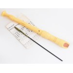 Hohner Melody szoprán furulya, leírással, tisztítóval, h: 33 cm