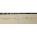 cca 1893 Magas-Tátra látképe a tengerszem csúcsról, Pallas Nagy Lexikona, kihajtható nyomat, kissé lyukas, 23x78,5 cm...